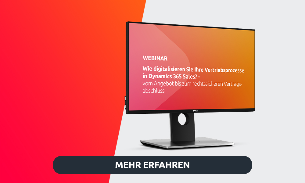 Webinar Digitale Vertriebsprozesse mit Dynamics 365 Sales