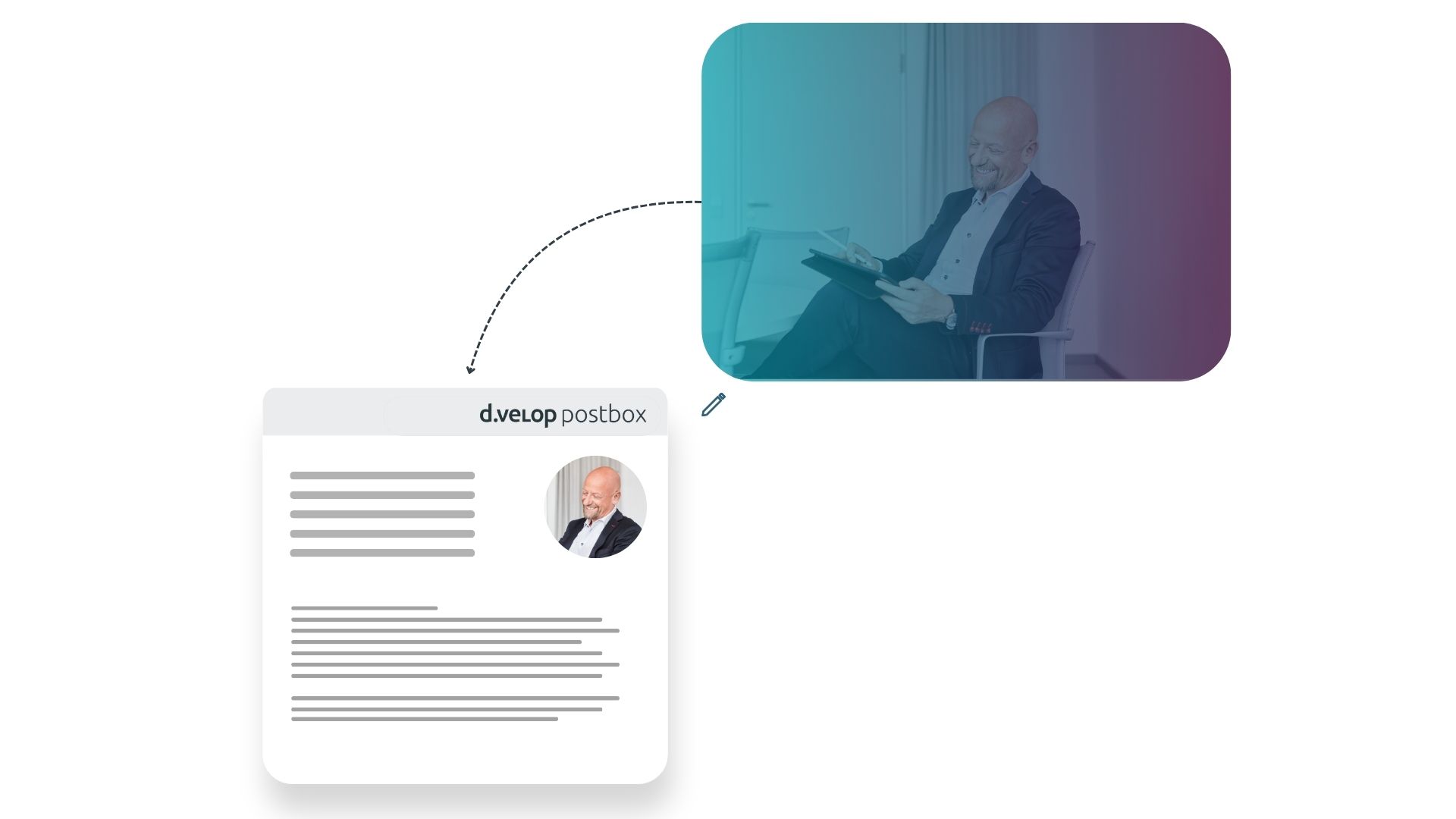 Infografik zeigt, dass Mitarbeitende die Stammdatenpflege selbst übernehmen