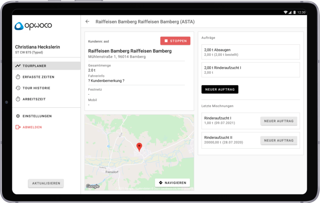 Rottmann App Tablet