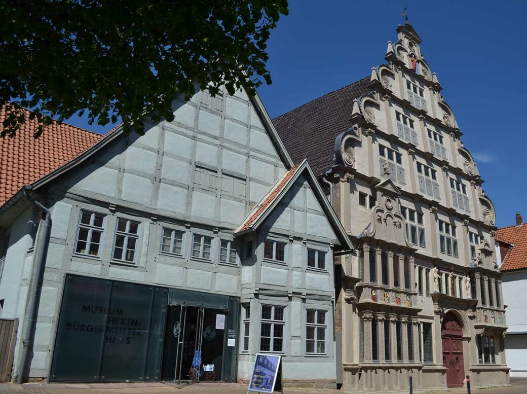 Ansicht vom Hexenbürgermeisterhaus in der Alten Hansestadt Lemgo