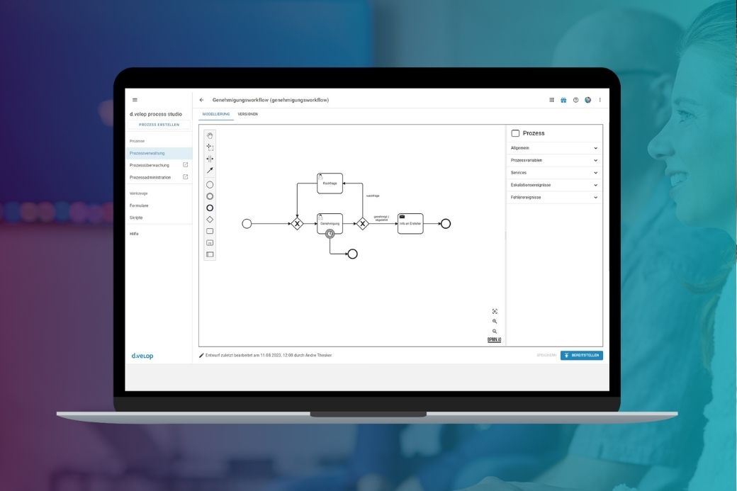 Screenshot vom d.velop process studio